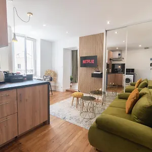  Apartment Parisian & Chic -15 Min From Paris Center